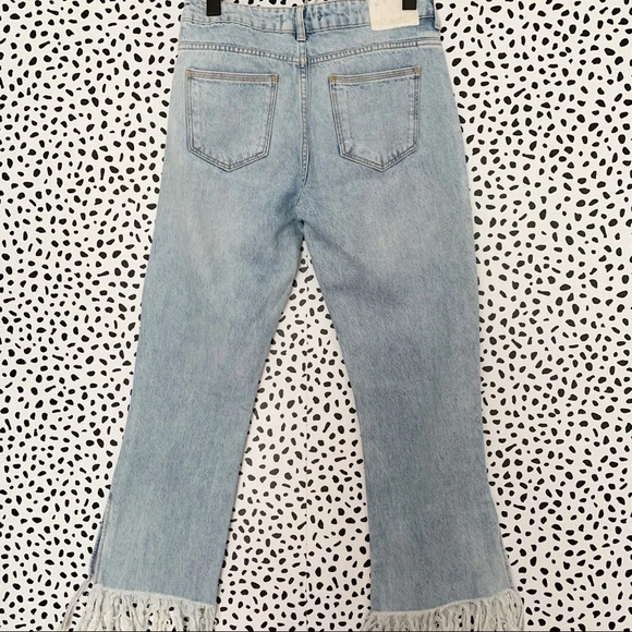 Zara | Frayed hem side slits straight leg 4 - Picture 2 of 5